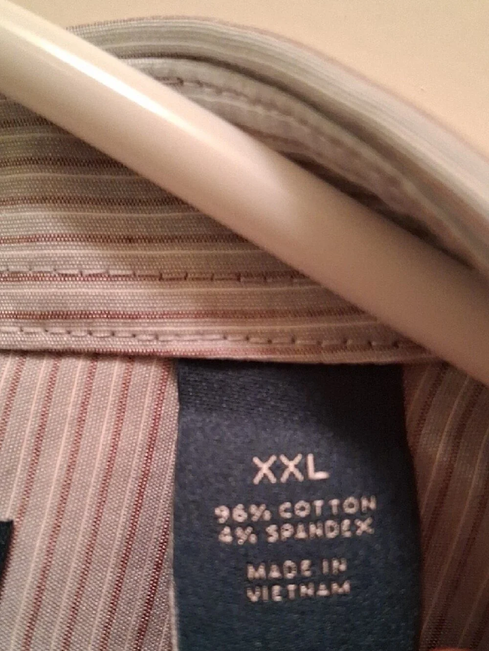 Perry Ellis Men's Light Gray Pinstripe Dress Shirt
